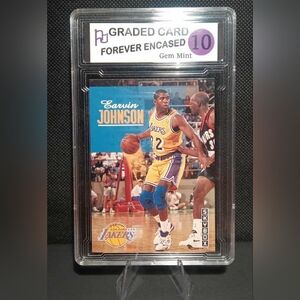 1990-91 SkyBox Earvin Magic Johnson Card #358 LA Los Angeles Lakers Centered HOF